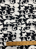 2 1/8+ YD Cotton Stretch Knit - Cartoon Panda Bears