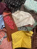 Quilting Cotton Mystery Scrap Remnant Bundle - Reproduction Victorian Prints 1 POUND