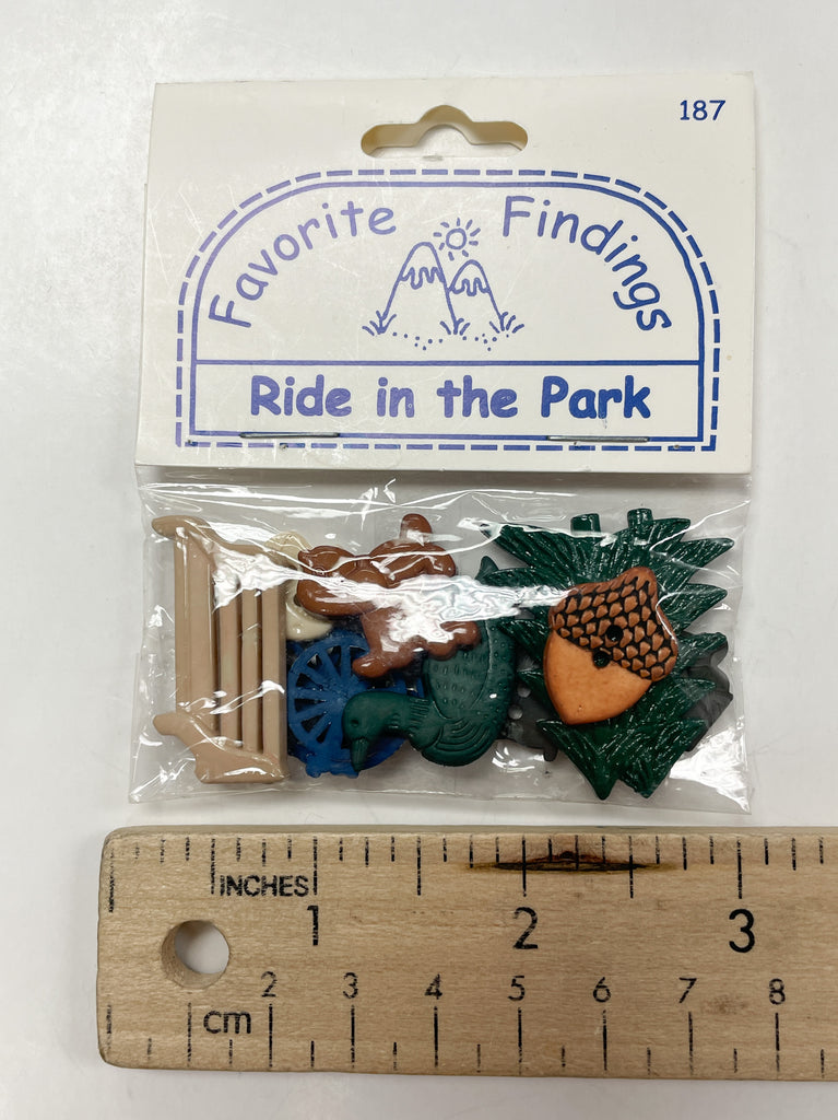 Button Set - "Ride in the Park"