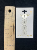 Buttons Plastic Set of 4 or 5 - Clear