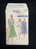 1989 Vogue 7431 Sewing Pattern - Adult Dresses FACTORY FOLDED