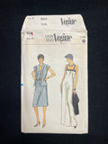 1980s Vogue 8034 Sewing Pattern - Adult Dress and Jacket FACTORY FOLDED