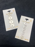 Buttons Plastic Set of 4 or 5 - Clear