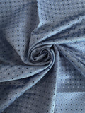 Tie Silk - Blue with Light Gray and Navy Blue Diamonds