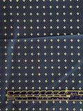 1 1/2+ YD Tie Silk - Navy Blue with Light Gray Diamonds with Light Blue Centers