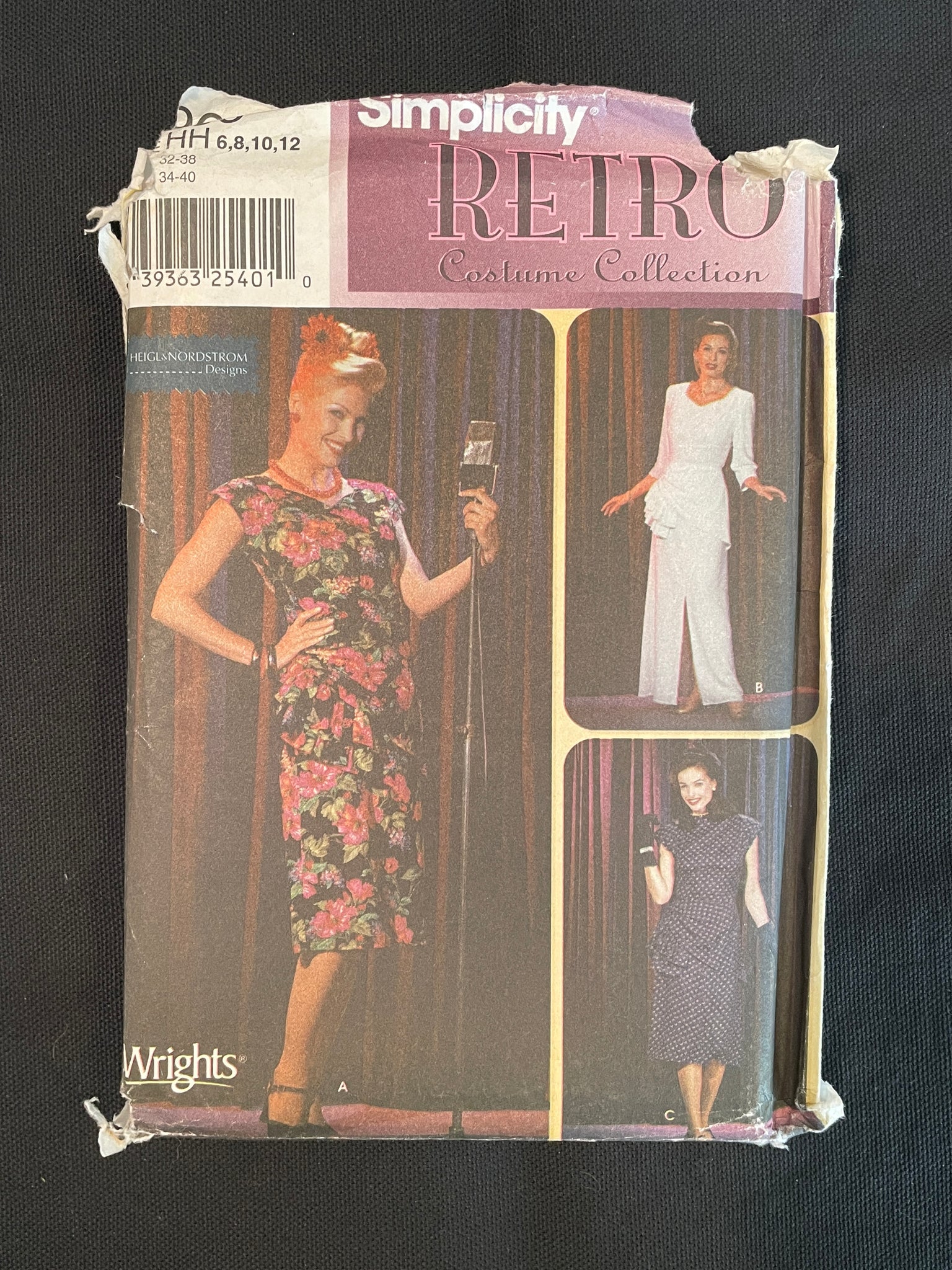 2001 Simplicity 9969 Retro Sewing Pattern - Adult Dresses FACTORY FOLDED