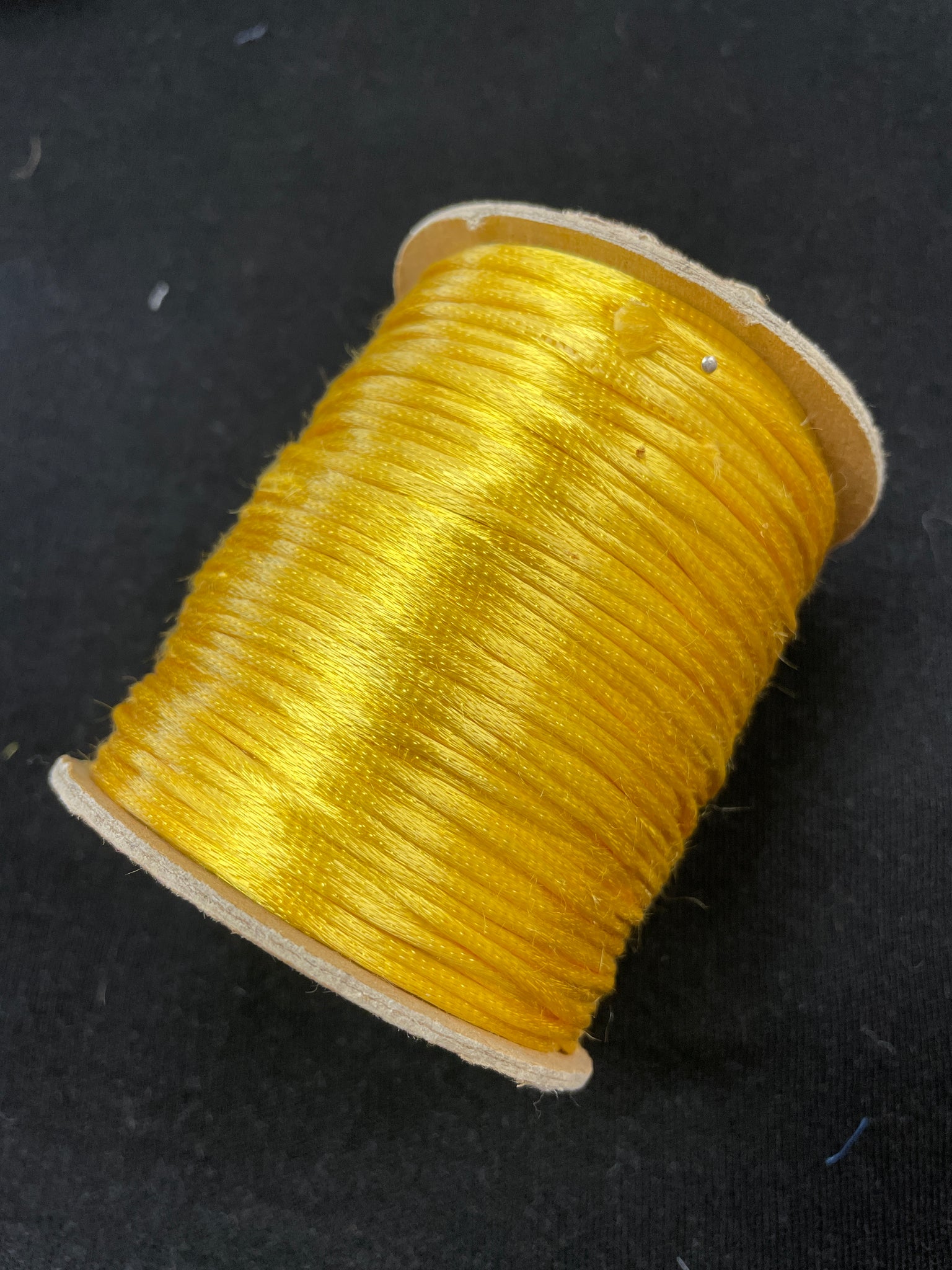 Rayon over Cotton Round Satin Cord - Golden Yellow