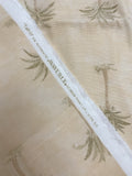 1 YD Cotton Duck - Palms Trees on Mottled Beige