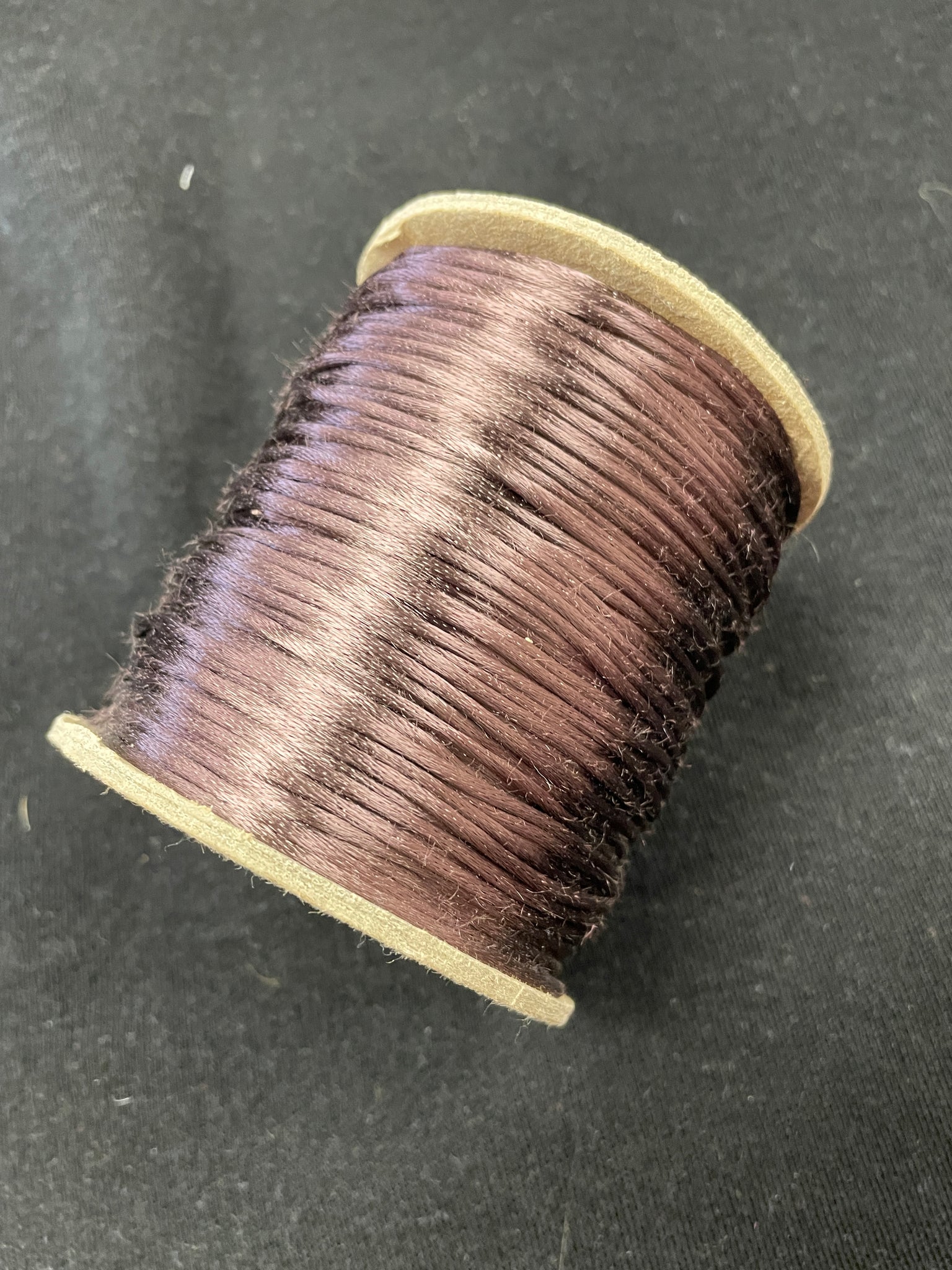 Rayon over Cotton Round Satin Cord - Cocoa Brown