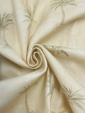 1 YD Cotton Duck - Palms Trees on Mottled Beige