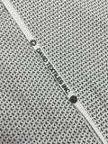 1 YD Quilting Cotton - White with Tiny Black Dots and Xs