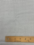 1 YD Quilting Cotton - White with Tiny Black Dots and Xs