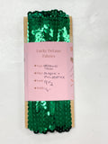9 1/2 YD Sequin Trim - Emerald Green