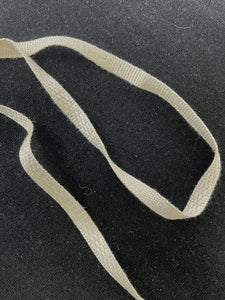 8 1/4 YD Cotton/Rayon Ribbon - Blush Ecru