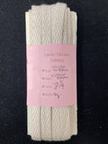 8 1/4 YD Cotton/Rayon Ribbon - Blush Ecru
