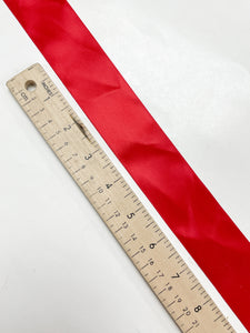 3 3/8 YD Polyester Satin Ribbon - Red