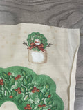 1/2 YD Quilting Cotton Panel Vintage - Stuffed Snowman