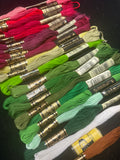 Embroidery 6-Strand Floss Bundle of 24 Hanks - Christmas Colors #1