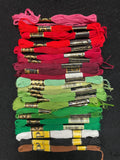 Embroidery 6-Strand Floss Bundle of 24 Hanks - Christmas Colors #2