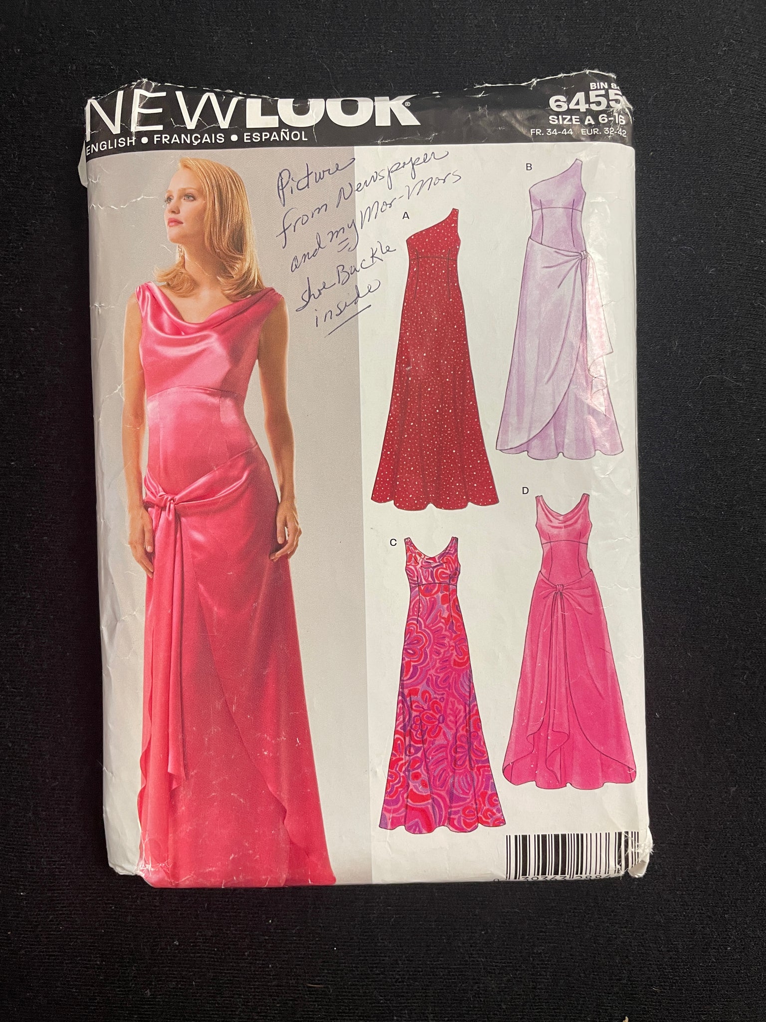 2005 New Look 6455 Sewing Pattern - Adult Dresses FACTORY FOLDED