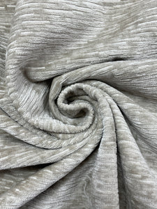 SALE 1 1/2 YD Cotton Blend Chenille - Grayish Beige