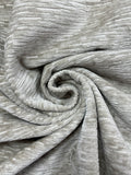 SALE 1 1/2 YD Cotton Blend Chenille - Grayish Beige