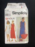 1999 Simplicity 8765 Sewing Pattern - Adult Dresses FACTORY FOLDED
