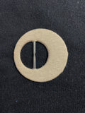 Buckle Fabric Covered Metal Vintage - Navy Blue, Red, Off White, Gray, Beige, or Teal