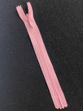 Zipper Invisible 6" - White, Pink, Blue, or Muted Lavender