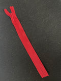 Zipper Invisible 8" - Red