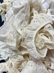 Mystery Scrap Eyelet Lace Trim Bundle - Whites and Off Whites