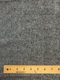 2 1/8 YD Wool Yarn-Dyed Plaid - Gray and Off White