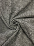 2 1/8 YD Wool Yarn-Dyed Plaid - Gray and Off White