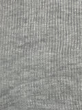 1 3/4 YD Polyester Ribbed Knit - Heather Gray
