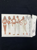 1973 Vogue 2881 Sewing Pattern - Adult Knit Tops, Cover-Ups, Pantskirt, Skirt, Bikini and Carry-All FACTORY FOLDED