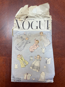 1956 Vogue 2751 Pattern - Infant Layette