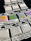 Silk Embroidery Ribbon Bundle - Various Colors and Lengths