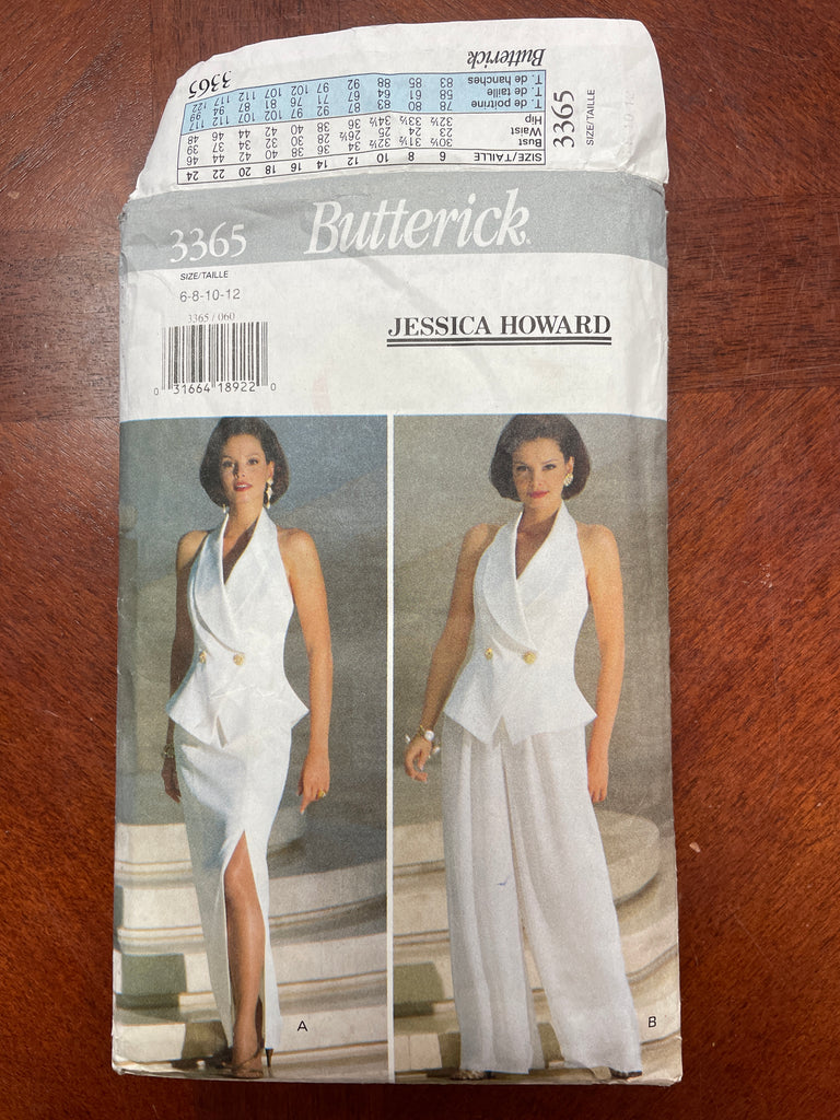 1994 Butterick 3365 Pattern - Vest, Skirt and Pants