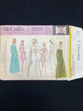 1966 McCall's 8558 Sewing Pattern - Adult Wedding Dress and Dresses FACTORY FOLDED