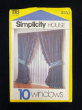 1981 Simplicity 118 Sewing Pattern - Curtains