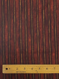 3 7/8 YD Quilting Cotton - Woodgrain Stripes in Warm Brown, Black and Beige