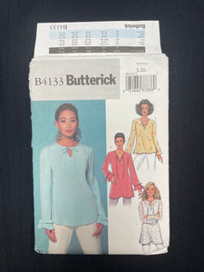 2004 Butterick 4133 Sewing Pattern - Blouse FACTORY FOLDED