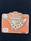 Wood Knitting Needle Gauge - Bird with Sizes in Milimeters