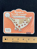 Wood Knitting Needle Gauge - Bird with Sizes in Milimeters