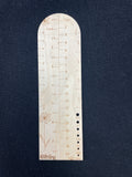 Wood Knitting 8" Ruler and Needle Gauge - Inches and Centimeters