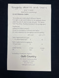 Quilt Country Quilt Pattern - "Raggedy Hearts and Stars"
