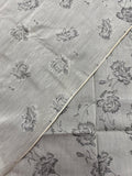 4 1/4 YD Cotton Blend Jacquard - Heather Gray and Black