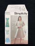 2021 Simplicity 9263 Sewing Pattern - Adult Dress, Top and Jacket FACTORY FOLDED