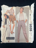 1983 McCall's 8535 Sewing Pattern - Adult Jacket, Top, Pants, and Shorts FACTORY FOLDED