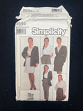 1988 Simplicity 8669 Sewing Pattern - Adult Jacket, Pants, Blouse, and Skirt FACTORY FOLDED